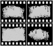 set vector grunge filmstrip frame set vector grunge filmstrip frame