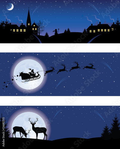 Vector: Christmas banners. Christmas banners.