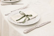 elegant decoration of table in a restaurant