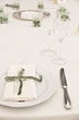 elegant decoration of table in a restaurant