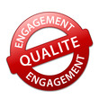 Tampon ENGAGEMENT QUALITE (qualité prix 100% garantie publicité)