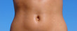 female torso with water drops