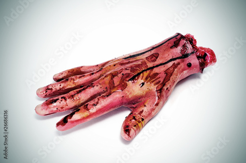 Photo: Halloween's amputated hand Halloween's amputated hand