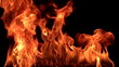Video: HD Fire flame - black background. (200 fps) HD Fire flame - black background. (200 fps)