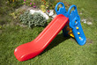 Blue red slide for child