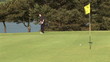 Video: Golfer playing on the fifth hole Golfer playing on the fifth hole
