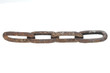 Large rusty chain. Large rusty chain.