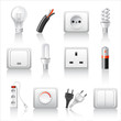 Electric accessories icons