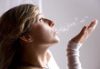 Photo: souffle et flocons - femme souffle et flocons - femme