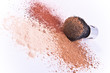 makeup brush and powder