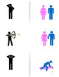 vector male and female signs !