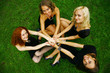 Group of beautiful women