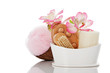 Beautyset mit blume Schwamm