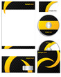 Dotted and striped business set Dotted and striped business set