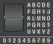 characters and numbers on mechanical scoreboard characters and numbers on mechanical scoreboard