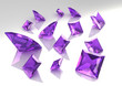 Beautiful princess cut lilac amethyst gems Beautiful princess cut lilac amethyst gems