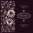 floral invitation