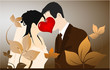 Young Couple - love illustration