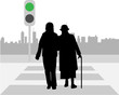 pedestrian crossing pedestrian crossing