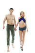 Two young lovers walking Two young lovers walking