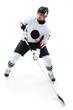 Photo: Concentrated hockey player Concentrated hockey player