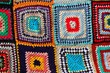 Crochet patchwork colorful pattern handcraft