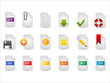computer and document icons set