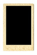 vintage empty photo frame isolated on white
