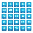 icons for aplication web light blue