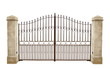 Grille et piliers