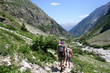 Randonneurs dans la parc national des Ecrins