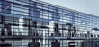 glass shopping mall in urban area