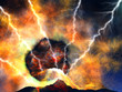 Young volcano being born