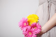 Photo: Flowers in hands Flowers in hands