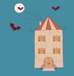 House and rattlemouse in the night