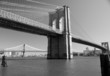 A fényképek részletei Brooklyn Bridge in Blach & White, New York, USA