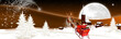 Winterlandschaft bei Vollmond - Weihnachtsgespann