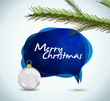 Christmas banner text in the form of the bubble