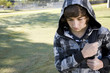 Teenage boy with school backpack Teenage boy with school backpack