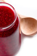 jar of homemade raspberry jam