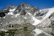 Randonneurs dans les écrins, Alpes