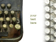 Foto: Old typewriter on isolated background Old typewriter on isolated background