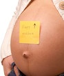Happy mother belly