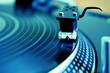 Turntable playing vinyl record