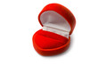Heart-shaped box isolated on white background Heart-shaped box isolated on white background