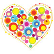 heart from bright circle heart from bright circle