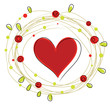 heart in wreath heart in wreath
