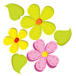three bright flower three bright flower