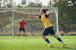 Girls playing soccer