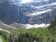 The Gavarnie Circus mountains from near with forest